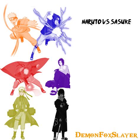 Naruto Vs Sasuke Brushes Pack By Demonfoxslayer On Deviantart