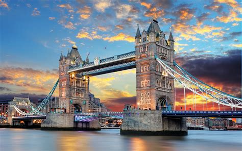 Fotos Von London England Tower Bridge Thames River Brücken 3840x2400
