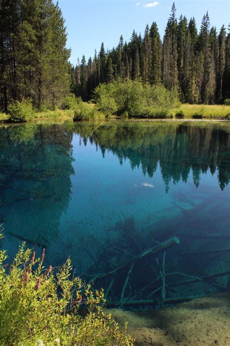 The Clear Blue Water Of This Lake Was Incredible Little Crater Lake