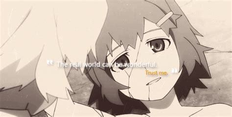 Strength Quote Black Rock Shooter The Real World Can Be Beautiful