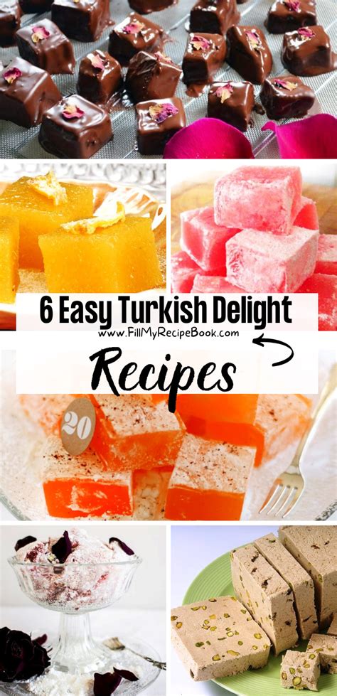 6 Easy Turkish Delight Recipes Fill My Recipe Book Rose Turkish