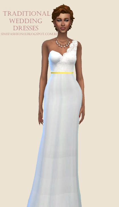 Sims Fashion01 Simsfashion01 Traditional Wedding Dresses The Sims 4