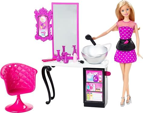 Barbie Cmm55 Malibu Avenue Hairdresser Style Salon With Doll By Mattel Uk Toys And Games