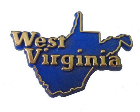 West Virginia State Plastic Vintage Enamel Pin Lapel Badge Etsy