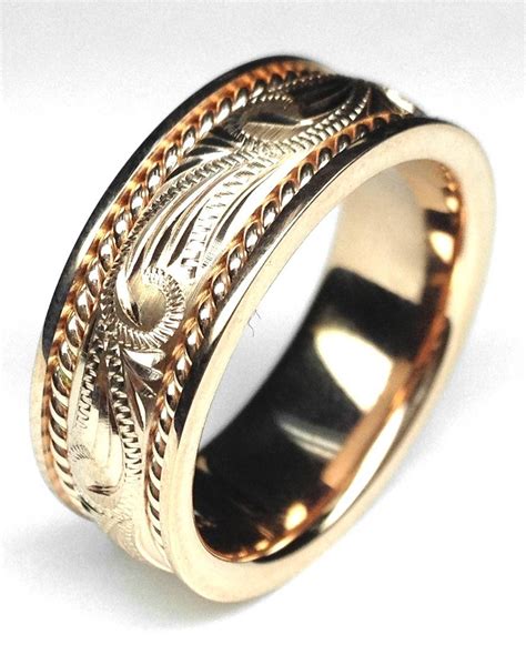 Men's wedding bands with detailed designs | vandenbergs fine jewellery. 15 Best Ideas of Engraving Mens Wedding Bands
