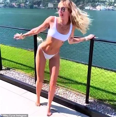 Miley Cyrus Twerks Up A Storm In Her Bikini And Flaunts Her Summer Body