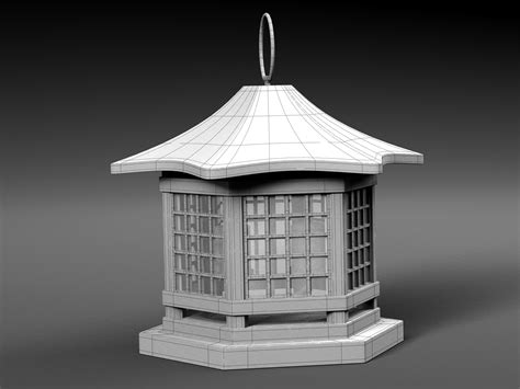 Japanese Lantern 3d Model 19 Stl Obj Max Fbx C4d Free3d