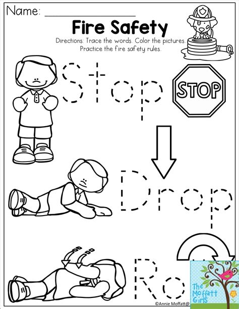 Remind your students to always stay safe with these coloring pages! Stop, Drop and Roll Fire Safety for the month of October ...