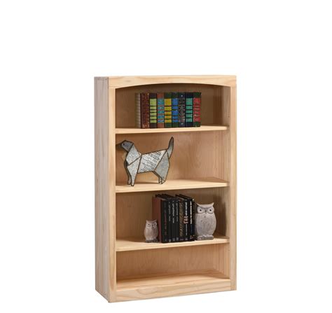 Pine Bookcases 3048 48 Tall Pine Bookcase With 3 Shelves Sadlers