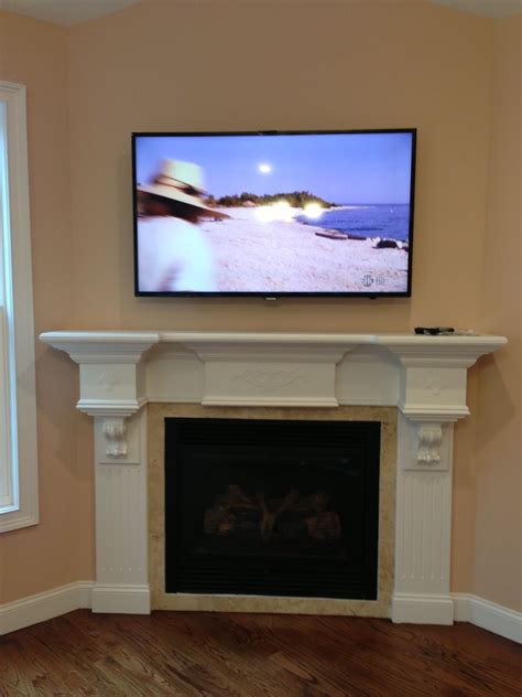 Tv Over Fireplace Hidden Cable Box Freestanding Fireplace Fireplace