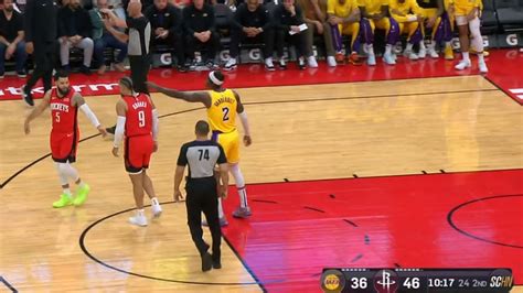 Vídeo Jogador dos Lakers expulso depois de se meter com Dillon Brooks