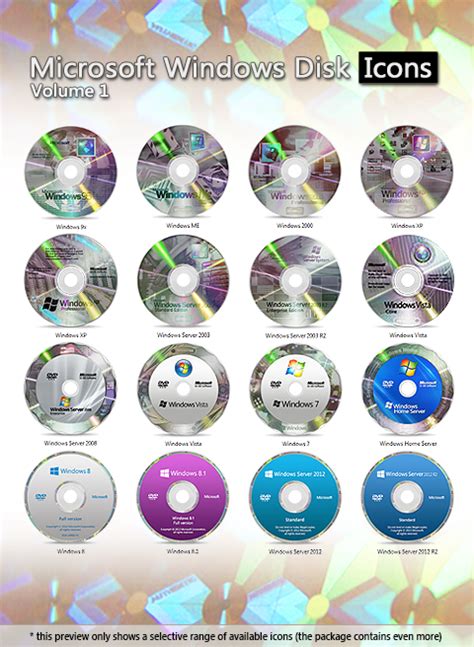 Microsoft Windows Disk Icons Vol1 By Mtb Dab On Deviantart