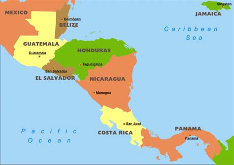 Political Map Latin Amer