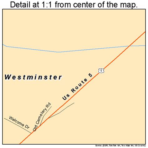 Westminster Vermont Street Map 5081325
