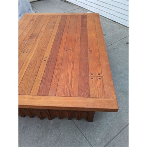 Mid Century Mission Oak Coffee Table Chairish