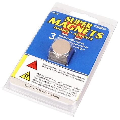 3er Set Supermagnete 18 X 3 Mm Neodym Magnet 3 Neodymium Magnete