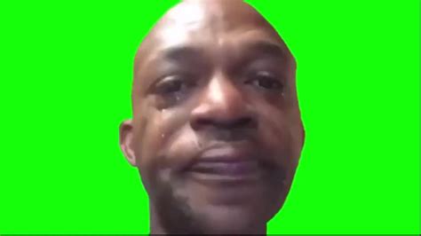 Green Screen Meme Man Crying