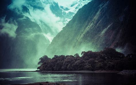 1920x1200 Mountains Lake New Zealand Wallpaper Coolwallpapersme