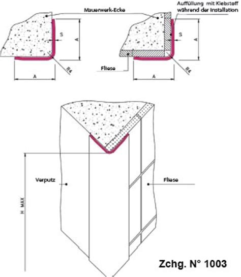 So sorgen sie dafür, dass auch stark frequentierte und beanspruchte bereiche dauerhaft zum verweilen einladen. Abgerundetes Innen-Eckschutzprofil für Fliese und ...