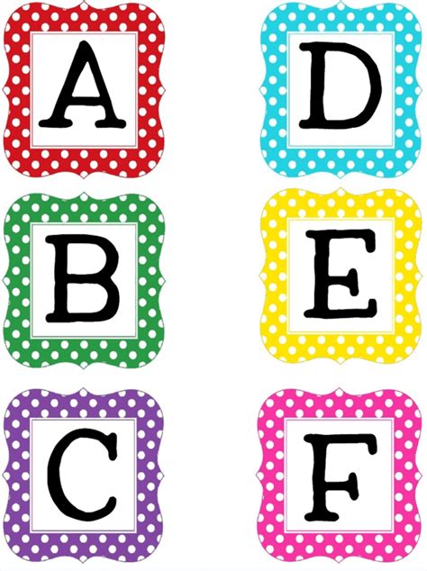 Download single letters or the whole alphabet to print. Cute and Free Word Wall Alphabet and Numbers - Teach Junkie