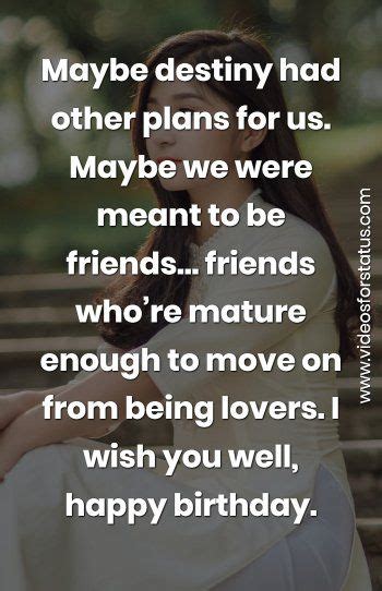 Wishing you a very happy birthday today! Happy Birthday wishes for Ex Girlfriend emotional heart touching stat… in 2020 | Birthday quotes ...