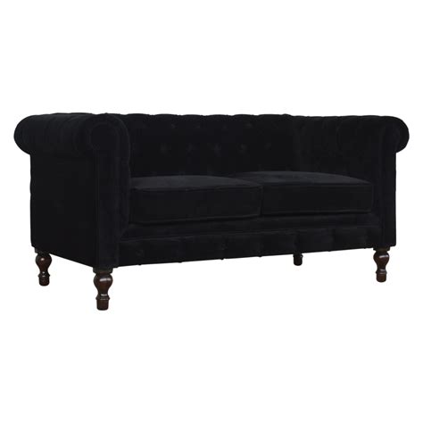 • charlotte sofa comes with high back cushions shown on the picture. Black Velvet Chesterfield Sofa | Efurnitureuk | Free ...