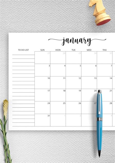 January 2021 Calendar Download Printable Templates Pdf