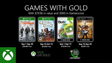 Oficial Jogos Xbox Games With Gold De Setembro Ou Xbox Live Gold 2020
