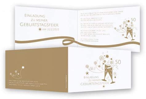 Geburtstag individuell gestalten, hochwertig drucken & schnell liefern lassen! Einladungskarten zum 50. Geburtstag | Feinekarten.com