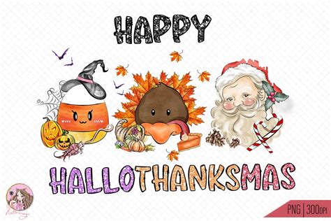Happy Hallothanksmas Sublimation Graphic By Hello Magic Creative Fabrica
