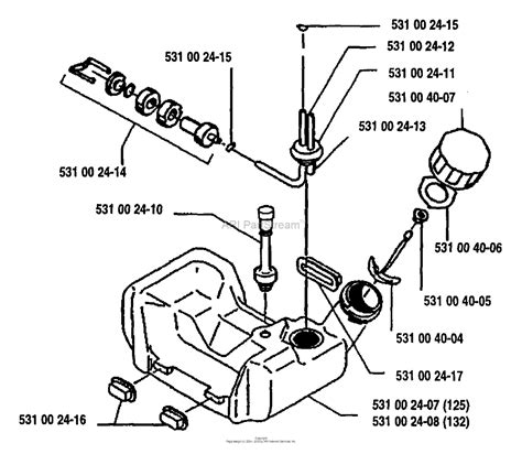 Husqvarna 125 R 1993 04 Parts Diagram For Fuel Tank