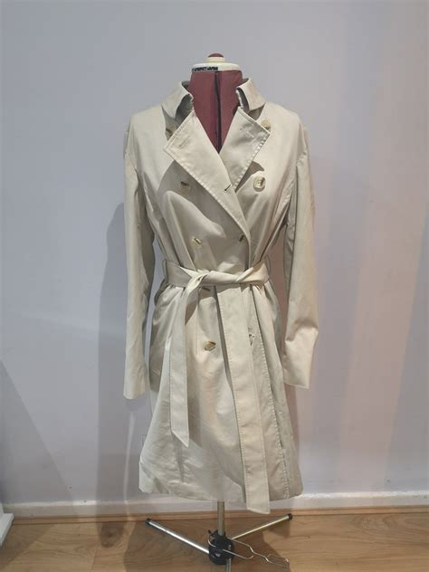 aquascutum vintage womens trench coat beige trench coat etsy
