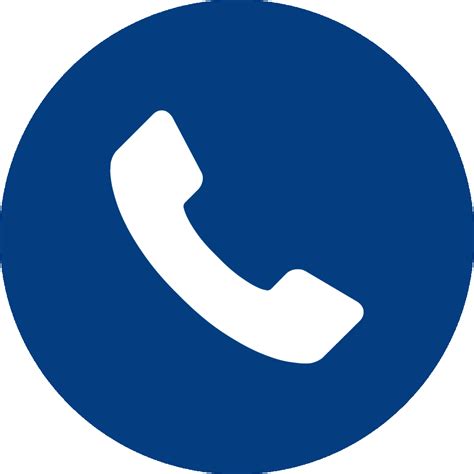 Blue Circle Phone Icon Clipart Full Size Clipart 5401844 Pinclipart