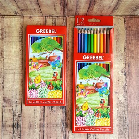 Jual Pensil Warna Greebel Panjang Isi 12 12 Classic Color Pencils