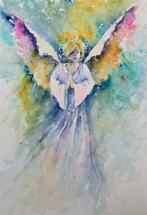 Watercolour Angel Art By Boon