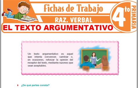 El Texto Narrativo Para Cuarto De Primaria Fichas De Trabajo D9e