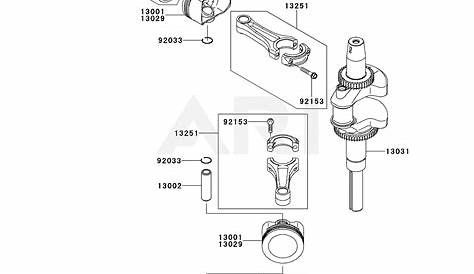 Kawasaki FX921V-ES04 4 Stroke Engine FX921V Parts Diagram for PISTON