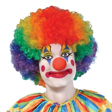 Adults Clown Wig Rainbow Wig Clown Party Circus Party Etsy Clown