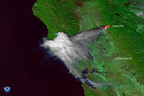 California Fire Satellite Image Shows Camp Fire Smoke Over Bay Area