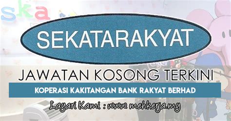 Permohonan jawatan kosong lhdn 2019 bertaraf kontrak kini dibuka. Jawatan Kosong Terkini di Koperasi Kakitangan Bank Rakyat ...