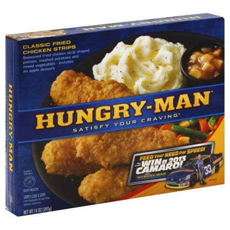 Add 1 pound chicken tenders and marinate. Hungry-Man® Classic Fried Chicken Strips Frozen Dinner 14 ...