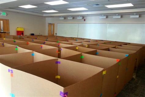 Life Size Maze In The Library Construction Rachel Moani Theme