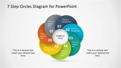 7 Steps Circles Powerpoint Diagram
