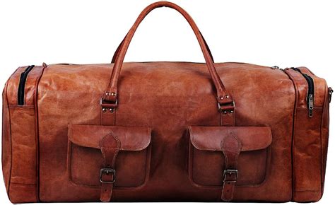 30 Inch Large Leather Duffle Bags For Men Big Travel Duffle Etsy