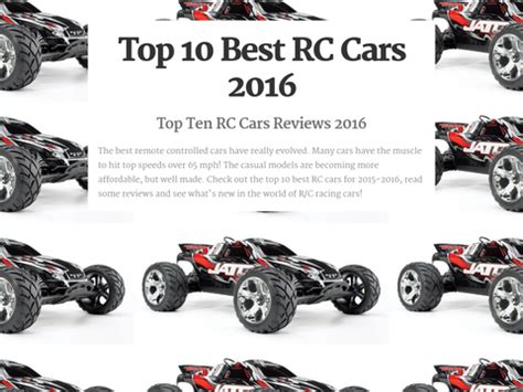 Aside from being a cool toy, remote control cars for younger children and remote control toys in general can help children develop fine motor skills and foster cognitive growth. Top 10 Best Remote Controlled Cars 2016 · Storify