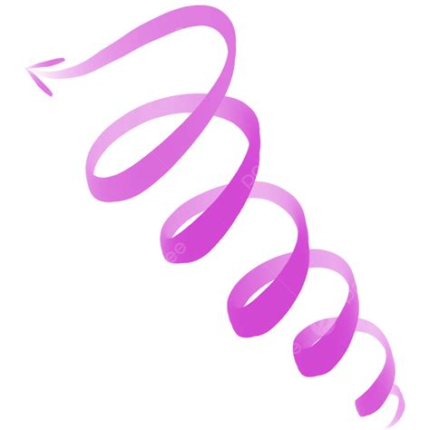 Curve Arrow Clipart Transparent Background Spiral Arrow Pink Curved