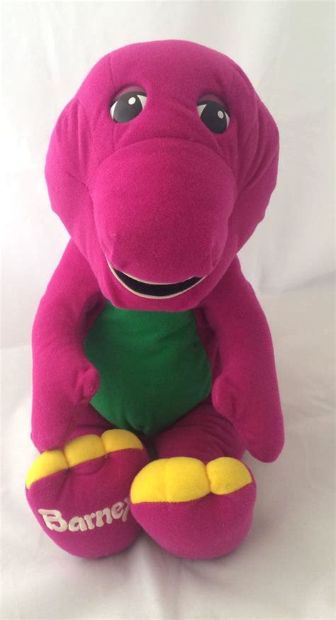1996 Talking Barney Plush Toy Playskool Hasbro Barney Etsy Toys