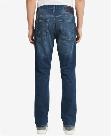 Lyst Calvin Klein Slim Straight Fit Jeans In Blue For Men
