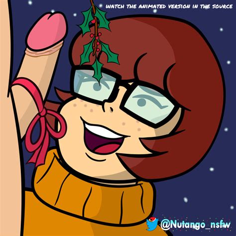 Rule 34 Christmas Hanna Barbera Mistletoe Nutango Oral Penis Scooby Doo Velma Dinkley Xmas