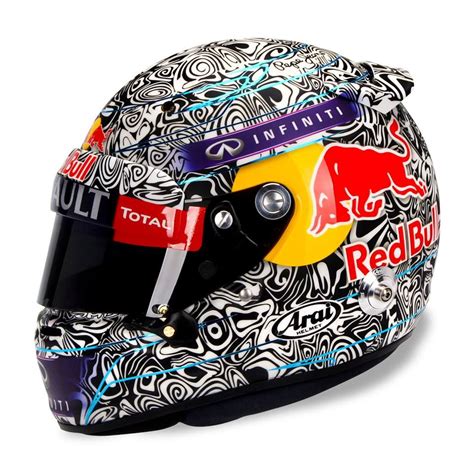 Enjoy sebastian vettel's luscious lids from his championship winning 2013 formula one season. Dazzling: Sebastian Vettel's New Dazzle Camouflage Helmet ...